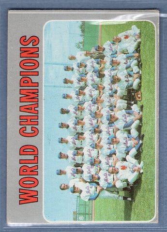 1970 Topps #1 World Champions (NY Mets)  EX   SB2