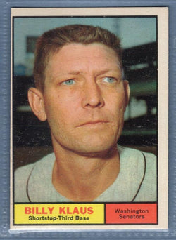 1961 Topps #187 Billy Klaus(b) VG-EX   GO417