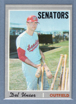 1970 Topps #336 Del Unser  (b) EX-MT  GO750