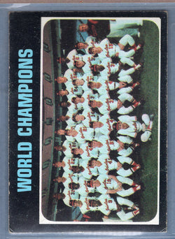1971 Topps #1 World Champions (Baltimore Orioles)  VG-EX  GO747