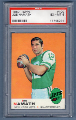 1969 Topps #100 Joe Namath PSA 6        GO103