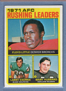 1972 Topps #1 Rushing Leaders (Csonka) EX   GO210