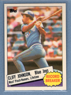 1985 Topps Tiffany #4 Cliff Johnson RB NM