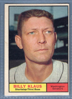 1961 Topps #187 Billy Klaus(c) VG-EX   GO417