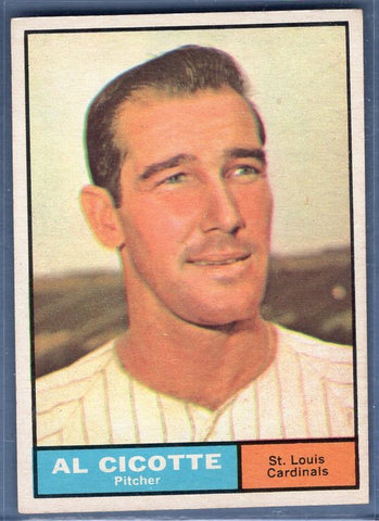 1961 Topps 241 Al Cicotte EX-MT