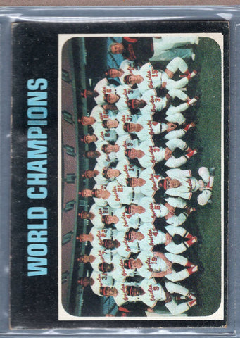 1971 Topps #1 World Champions (Baltimore Orioles)  VG-EX  SB1