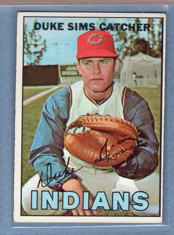 1967 Topps #3 Duke Sims (b) EX    GO340