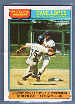 1976 Topps #4 Dave Lopes  EX-MT  GOSB1
