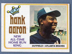 1974 Topps Baseball #1 Hank Aaron Home Run King NM-MT 003