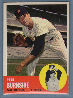 1963 Topps #19 Pete Burnside EX-MT Set Break