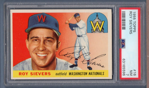 1955 Topps #16 Roy Sievers (63165596) PSA 7
