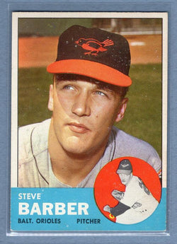 1963 Topps #12 Steve Barber EX-MT    GO122