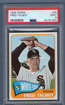 1965 Topps #58 Fred Talbot (65787289) PSA 9