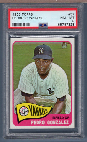 1965 Topps #97 Pedro Gonzalez (65787328) PSA 8