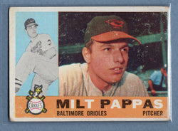 1960 Topps #12 Milt Pappas (a) VG  GO257