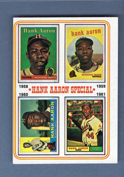 1974 Topps Baseball #3 Hank Aaron '58-'61 NM-MT 002