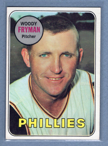 1969 Topps #51 Woody Fryman (b) EX-MT  GO265