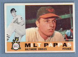1960 Topps #12 Milt Pappas (b) VG  GO257