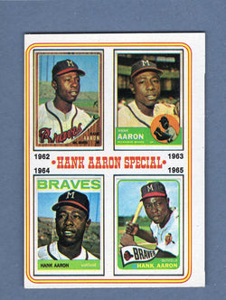 1974 Topps Baseball #4 Hank Aaron '62-''65 NM-MT 001