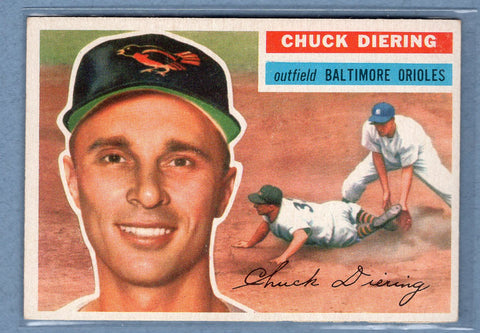 1956 Topps #19 Chuck Diering (WB) VG-EX   GO125