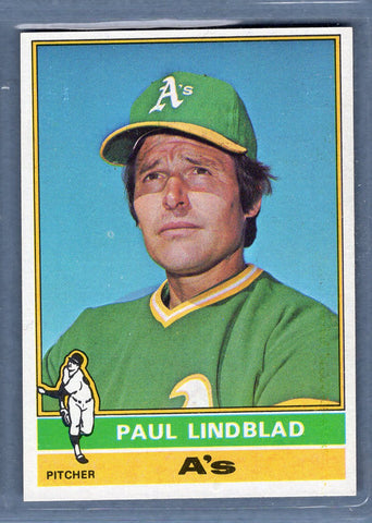 1976 Topps #9 Paul Lindblad  EX-MT  GOSB1