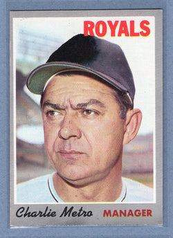 1970 Topps #16 Charlie Metro  EX-MT  GO695