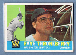 1960 Topps #9 Faye Throneberry(b) G-VG  GO550