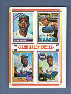 1974 Topps Baseball #5 Hank Aaron '66-'69 NM-MT 001