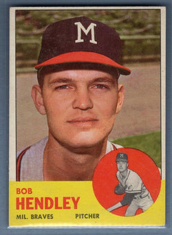 1963 Topps #62 Bob Hendley EX-MT Set Break