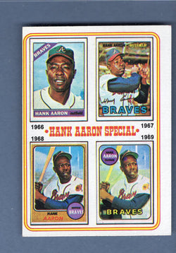 1974 Topps Baseball #5 Hank Aaron '66-'69 NM-MT 002