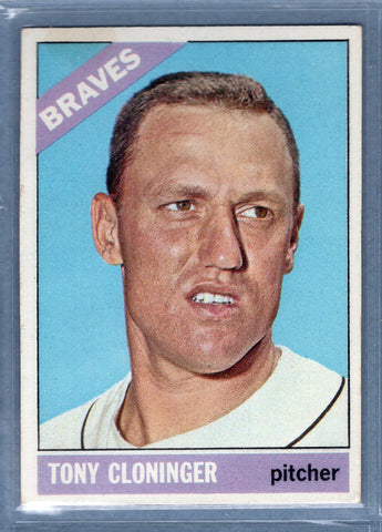1966 Topps #10 Tony Cloninger VG-EX  GO300