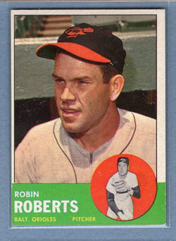 1963 Topps #125 Robin Roberts (HOF) EX-MT  GO393