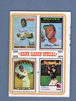 1974 Topps Baseball #6 Hank Aaron '70-'73 NM-MT 001