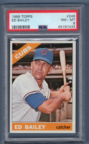 1966 Topps #246 Ed Bailey (65787433) PSA 8
