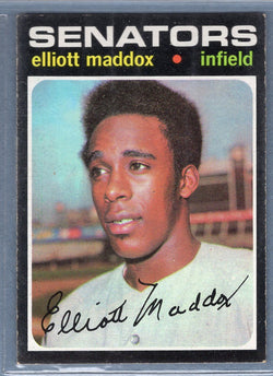 1971 Topps #11 Elliott Maddox  EX  SB1