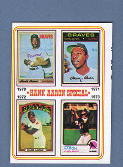 1974 Topps Baseball #6 Hank Aaron '70-'73 NM-MT 002