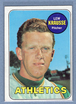 1969 Topps #23 Lew Krausse (b) EX  GO350