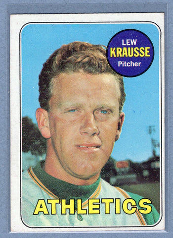 1969 Topps #23 Lew Krausse (b) EX  GO350