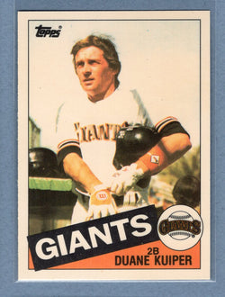 1985 Topps Tiffany #22 Duane Kuiper NM