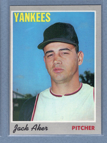 1970 Topps #43 Jack Aker  (b) EX-MT  GO200