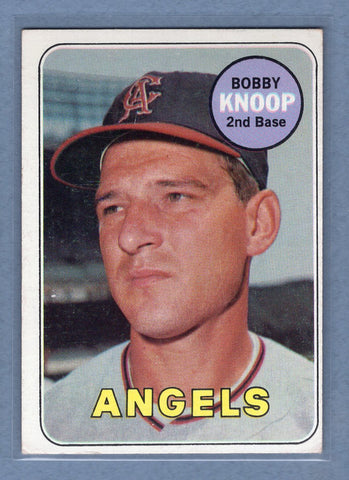 1969 Topps #445 Bobby Knoop EX  GO572