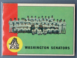 1963 Topps #131 Senators Team EX-MT Set Break