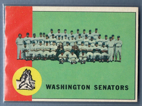 1963 Topps #131 Senators Team EX-MT Set Break