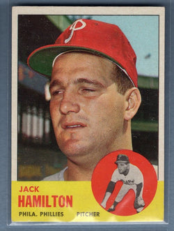 1963 Topps #132 Jack Hamilton EX-MT Set Break