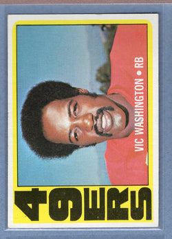 1972 Topps #22 Vic Washington EX-MT  GO210