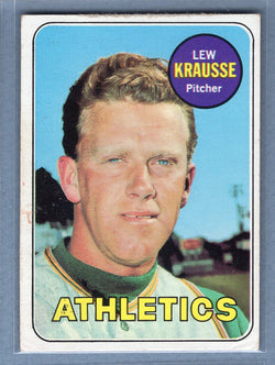 1969 Topps #23 Lew Krausse (a) EX  GO602