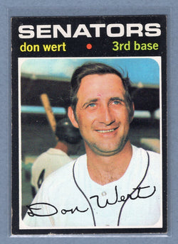 1971 Topps #307 Don Wert (b) EX  GO950