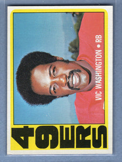 1972 Topps #22 Vic Washington EX  GO326