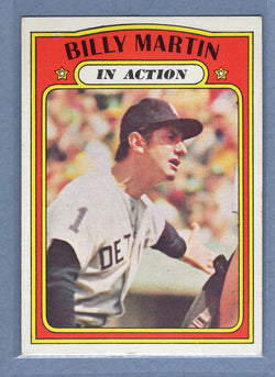 1972 Topps #34 Billy Martin IA EX-MT  GO483