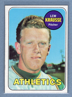 1969 Topps #23 Lew Krausse (b) EX-MT  GO602